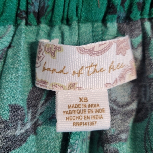 Band of the Free Etta Emerald Black Floral Midi Skirt Women's Size XS NWT - Picture 8 of 14